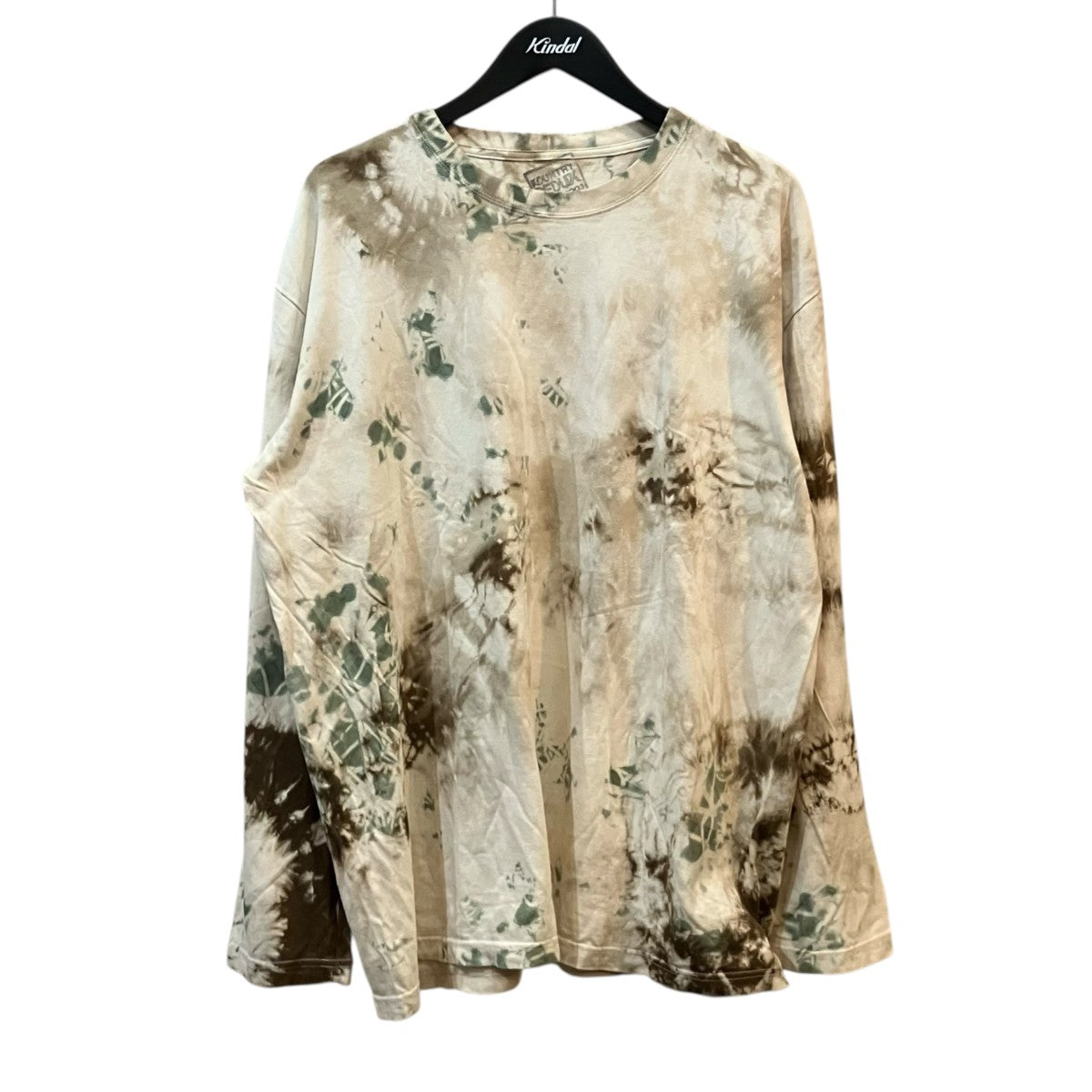 KAPITAL Tie Dye Hippie Calico Smile L S Tee タイダイスマイルロングスリーブTシャツ 古着・中古-1枚目のアイテム画像