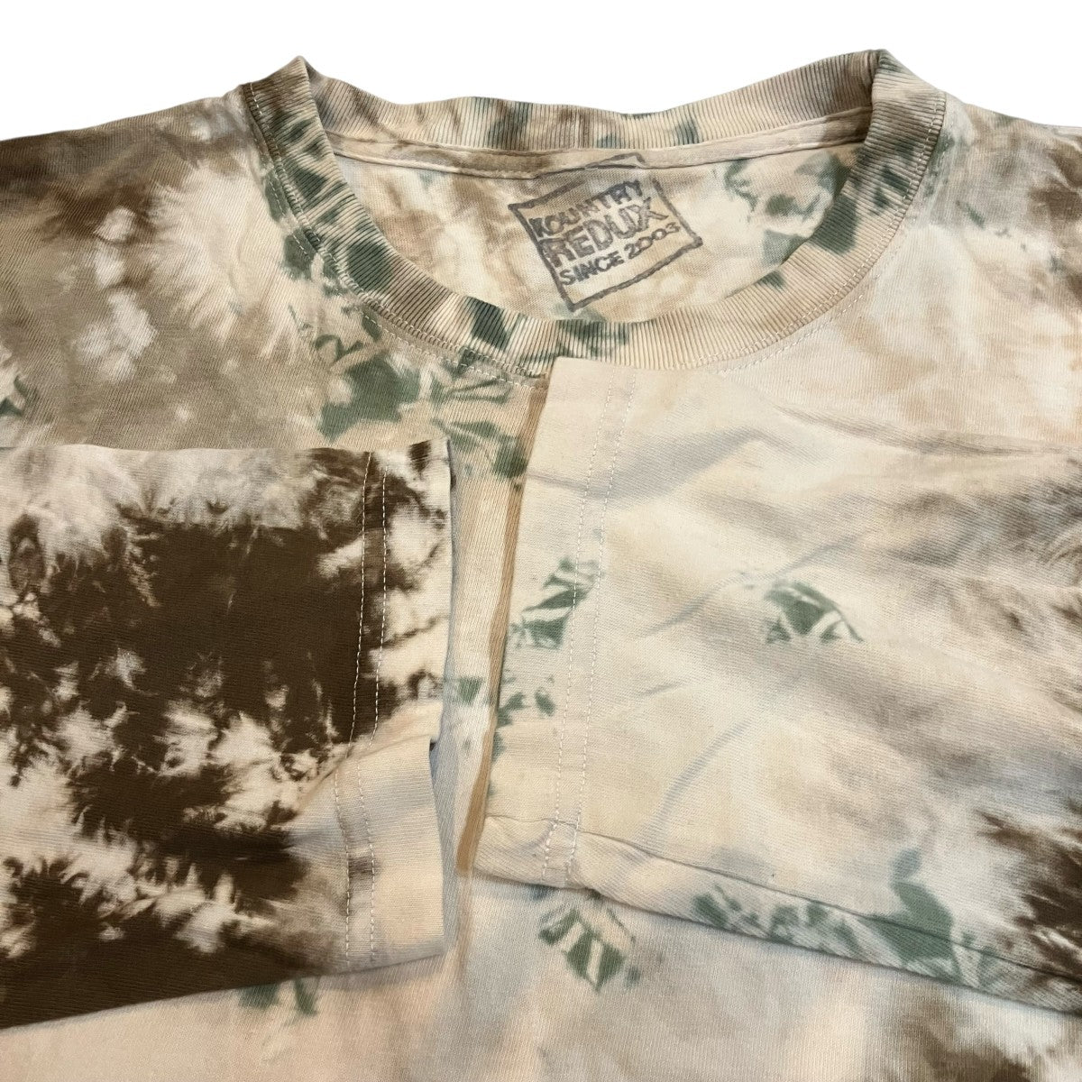 KAPITAL Tie Dye Hippie Calico Smile L S Tee タイダイスマイルロングスリーブTシャツ 古着・中古-4枚目のアイテム画像