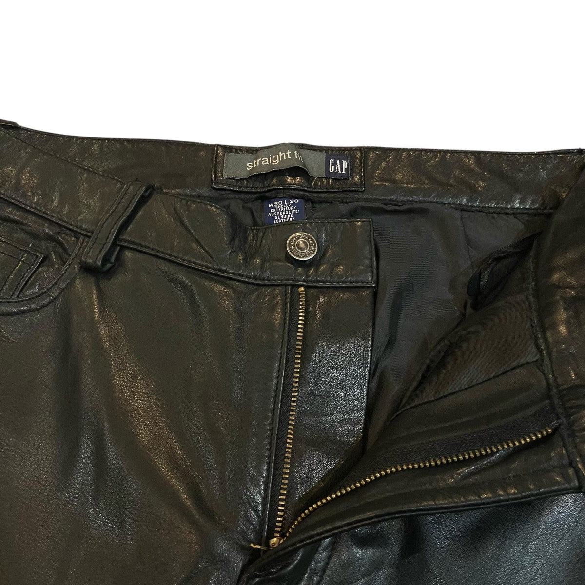 OLD GAP レザーパンツ117770 00 古着・中古-3枚目のアイテム画像