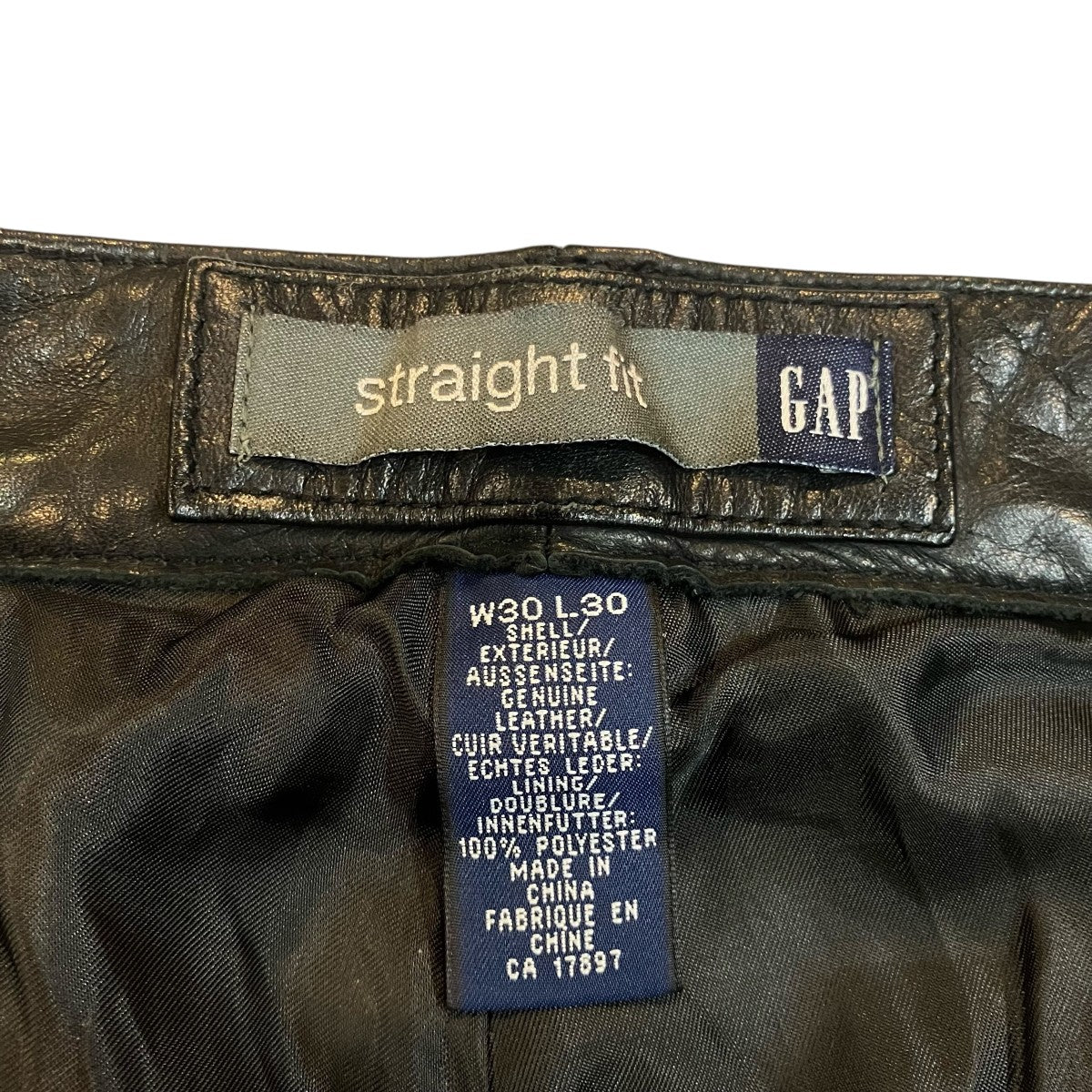OLD GAP レザーパンツ117770 00 古着・中古-5枚目のアイテム画像
