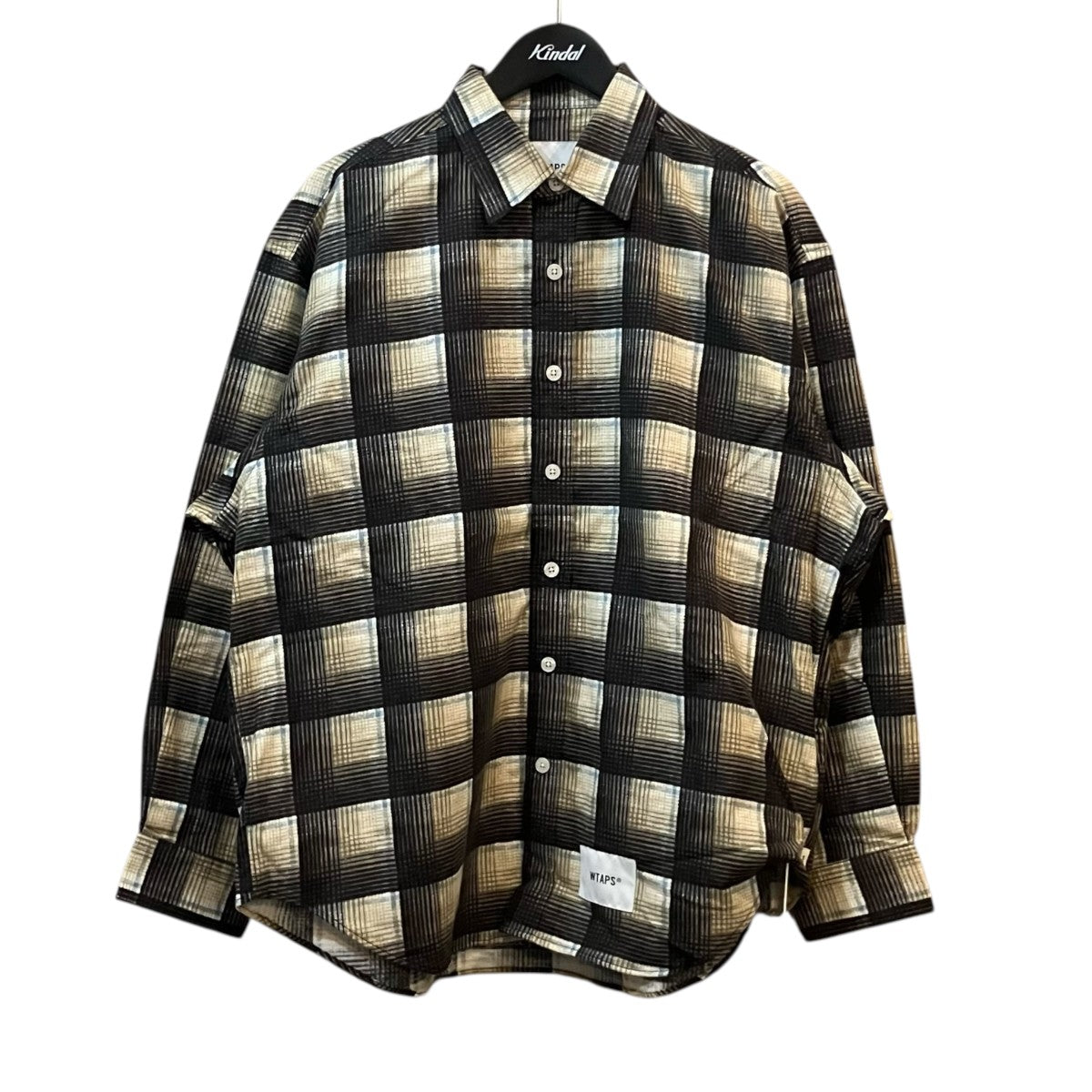 WTAPS TXT 02 LS Cotton． Flannel． チェックシャツ 古着・中古-1枚目のアイテム画像