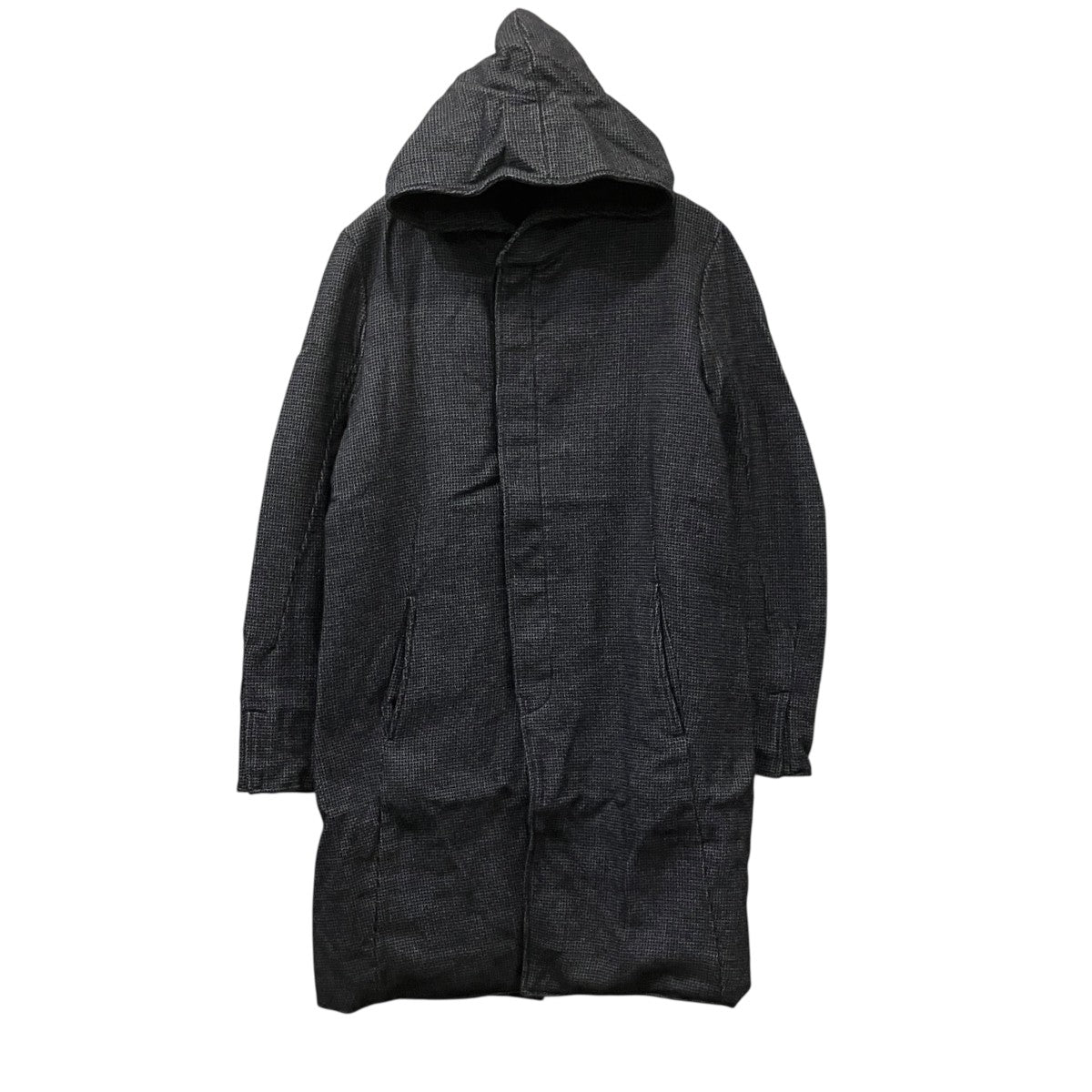 incarnation Double Breast Hooded Button Wool Coat． フーデッドロングコート 古着・中古-1枚目のアイテム画像
