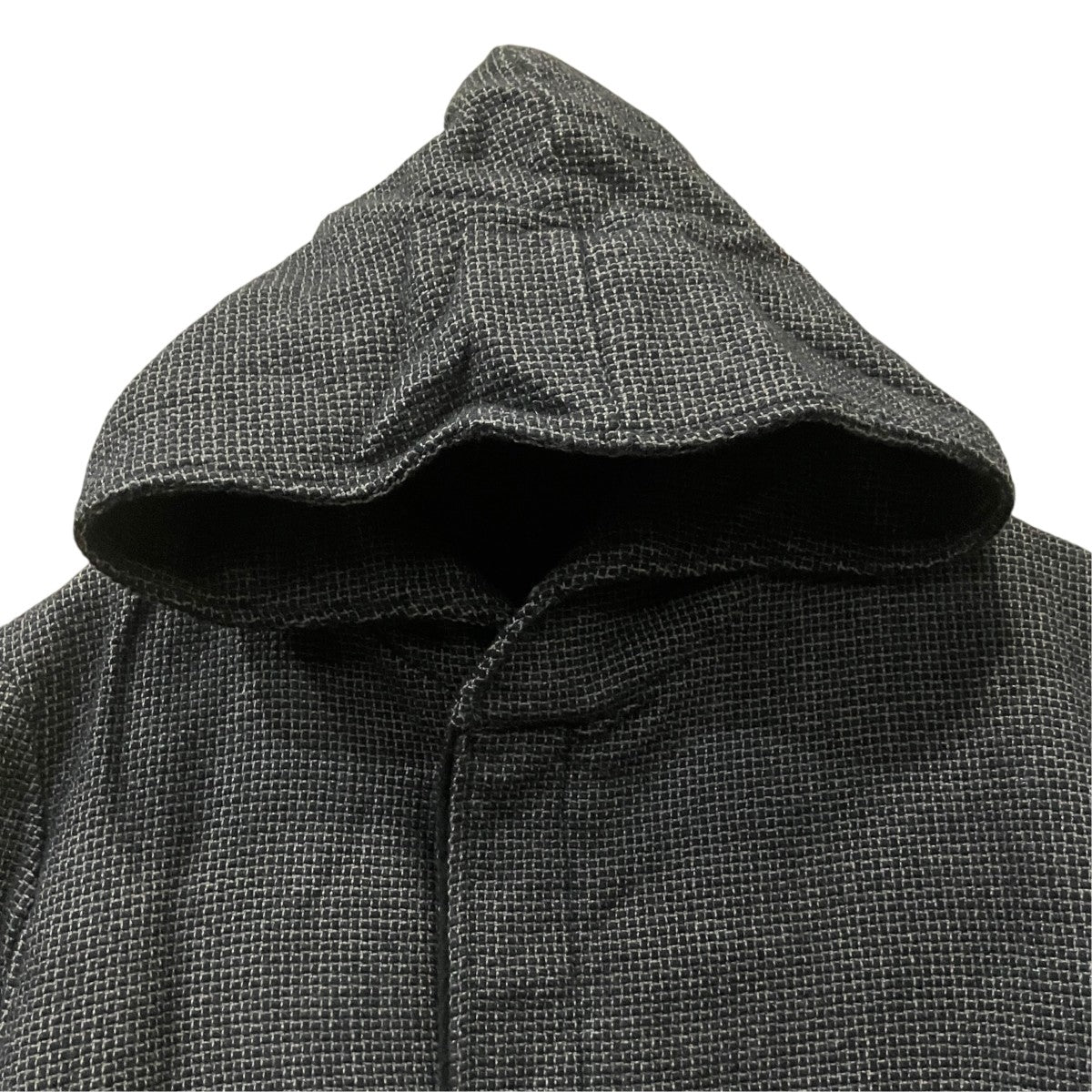 incarnation Double Breast Hooded Button Wool Coat． フーデッドロングコート 古着・中古-3枚目のアイテム画像