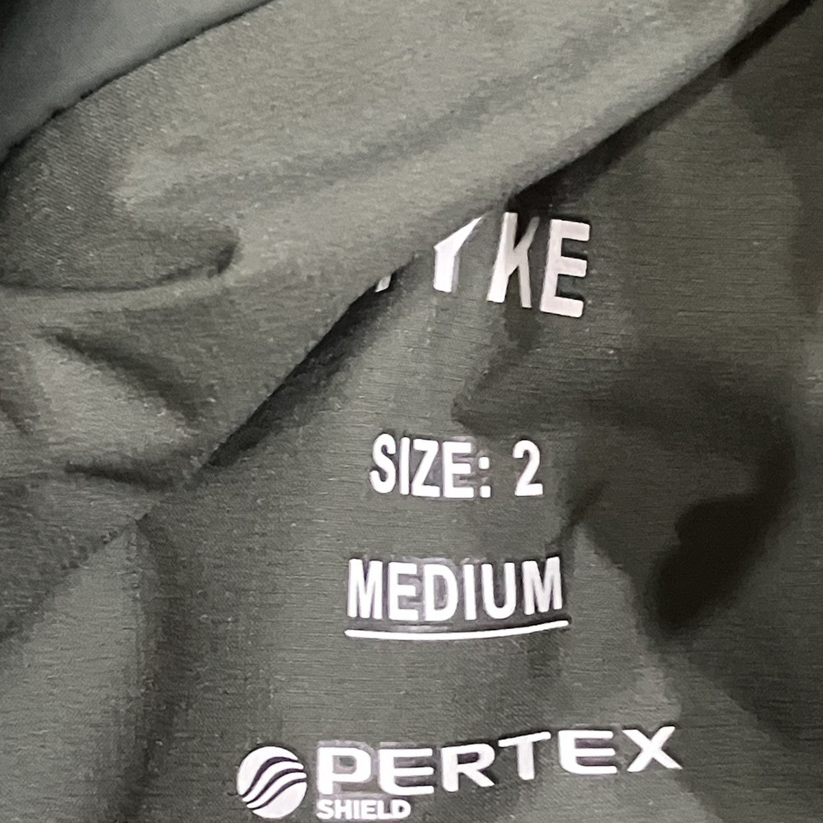 HYKE PERTEX HOODED PADDED COAT 中綿フーデッドコート 古着・中古-6枚目のアイテム画像