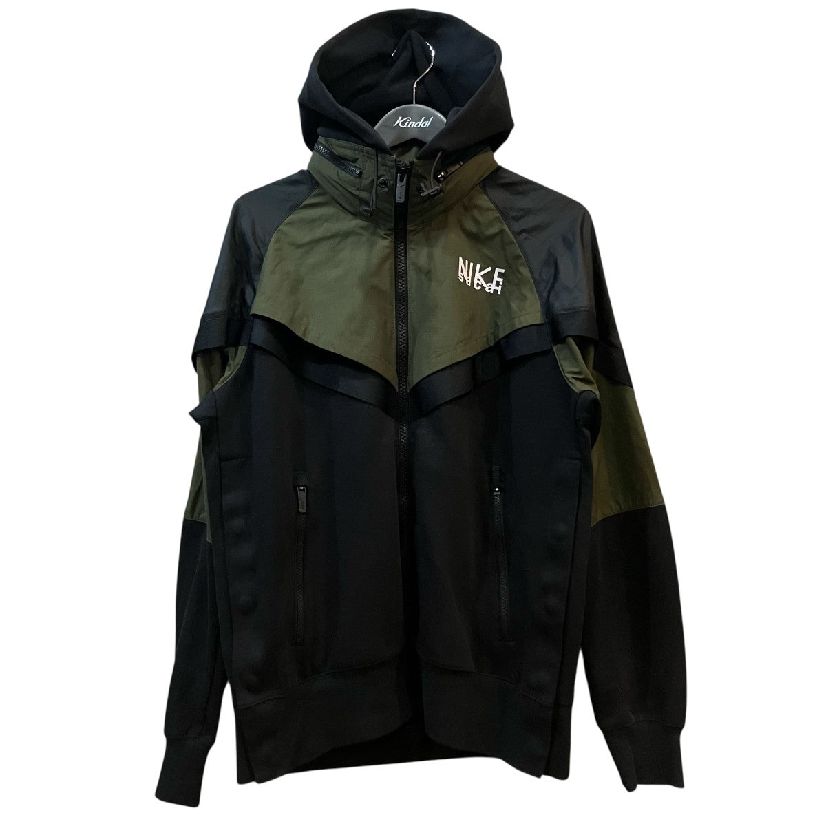 sacai×NIKE ナイロン切替ジップパーカーDQ9030 325 古着・中古-1枚目のアイテム画像