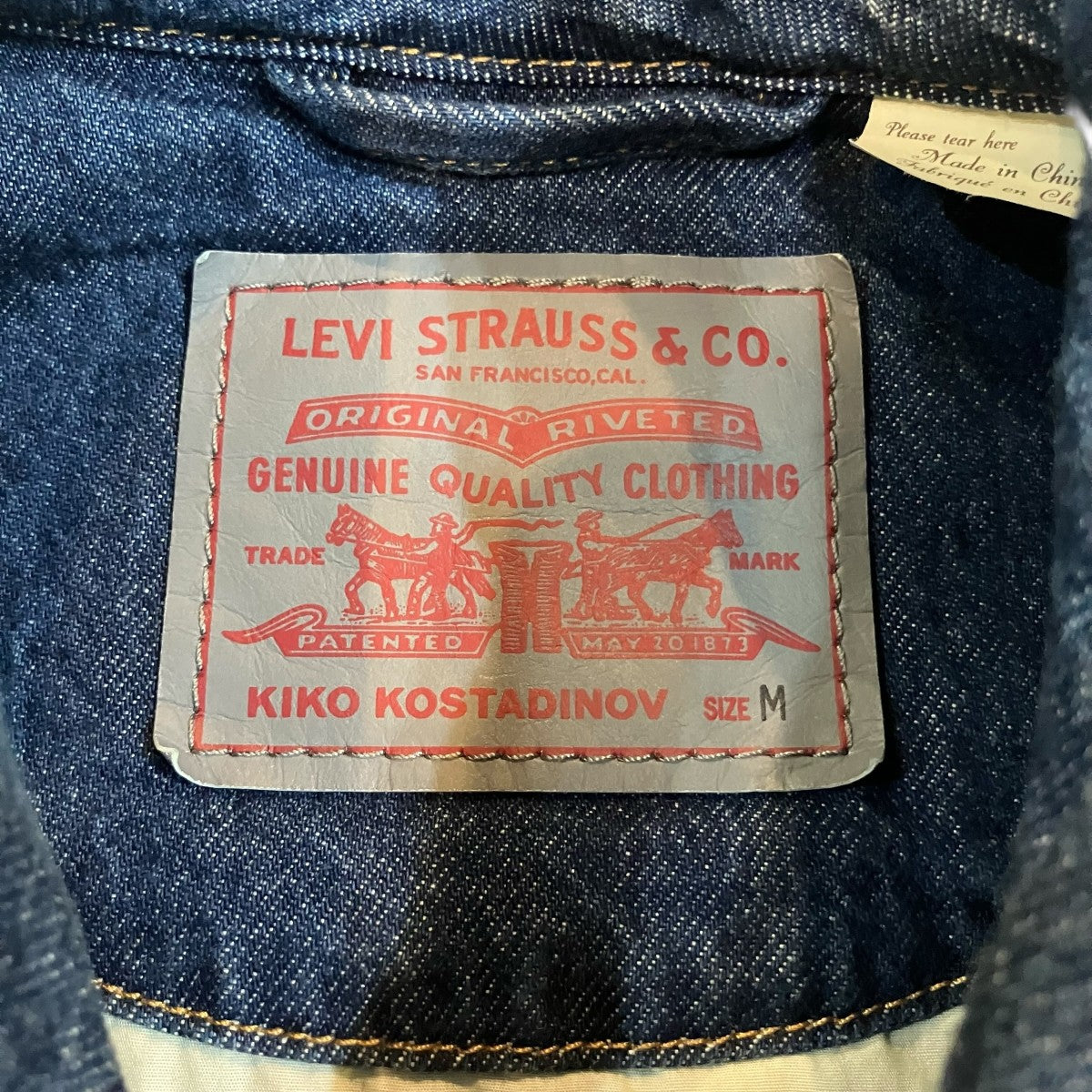 Kiko Kostadinov×LEVI’S デニムジャケット 古着・中古-5枚目のアイテム画像