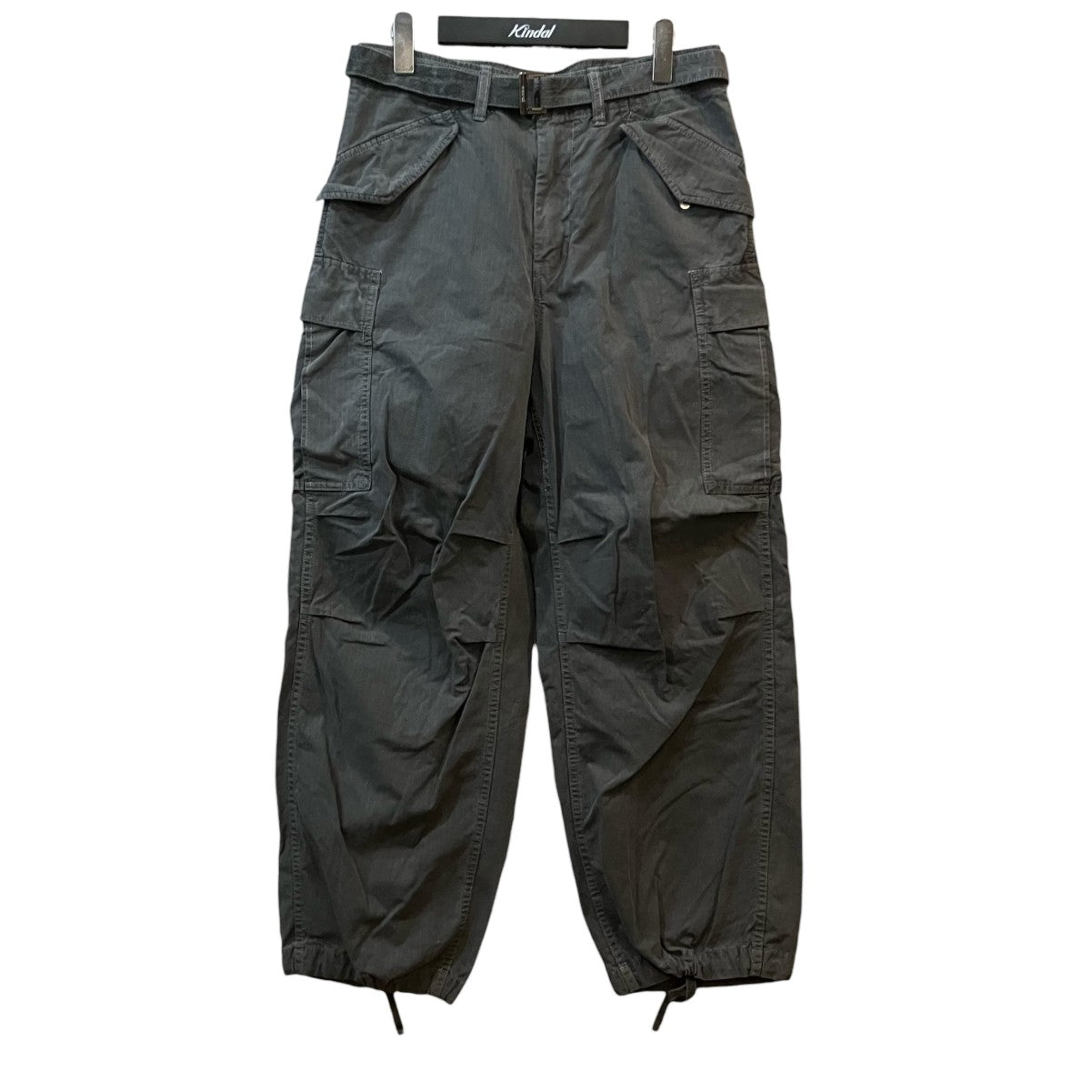 sacai ガーメントダイリップストップカーゴパンツ 古着・中古-2枚目のアイテム画像