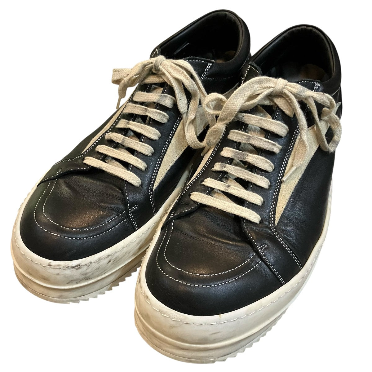 RICK OWENS 「VINTAGE SNEAKS」ローカットスニーカーRU02E1897 LCOLVS 古着・中古-1枚目のアイテム画像