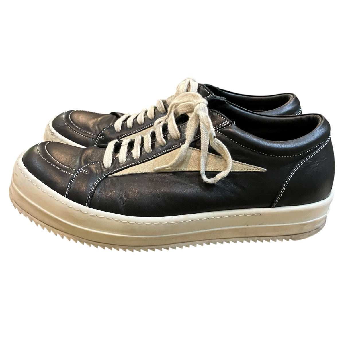 RICK OWENS 「VINTAGE SNEAKS」ローカットスニーカーRU02E1897 LCOLVS 古着・中古-2枚目のアイテム画像