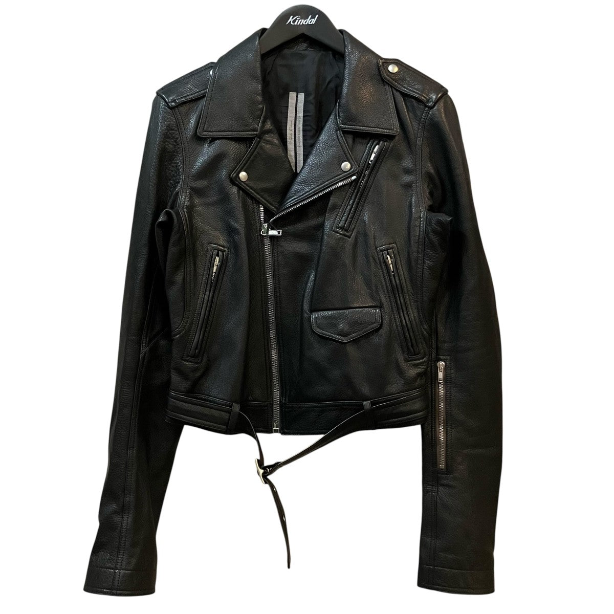 RICK OWENS 「LUKE STOOGES JACKET」レザーダブルライダースジャケットRU21S6771 LC 古着・中古-1枚目のアイテム画像