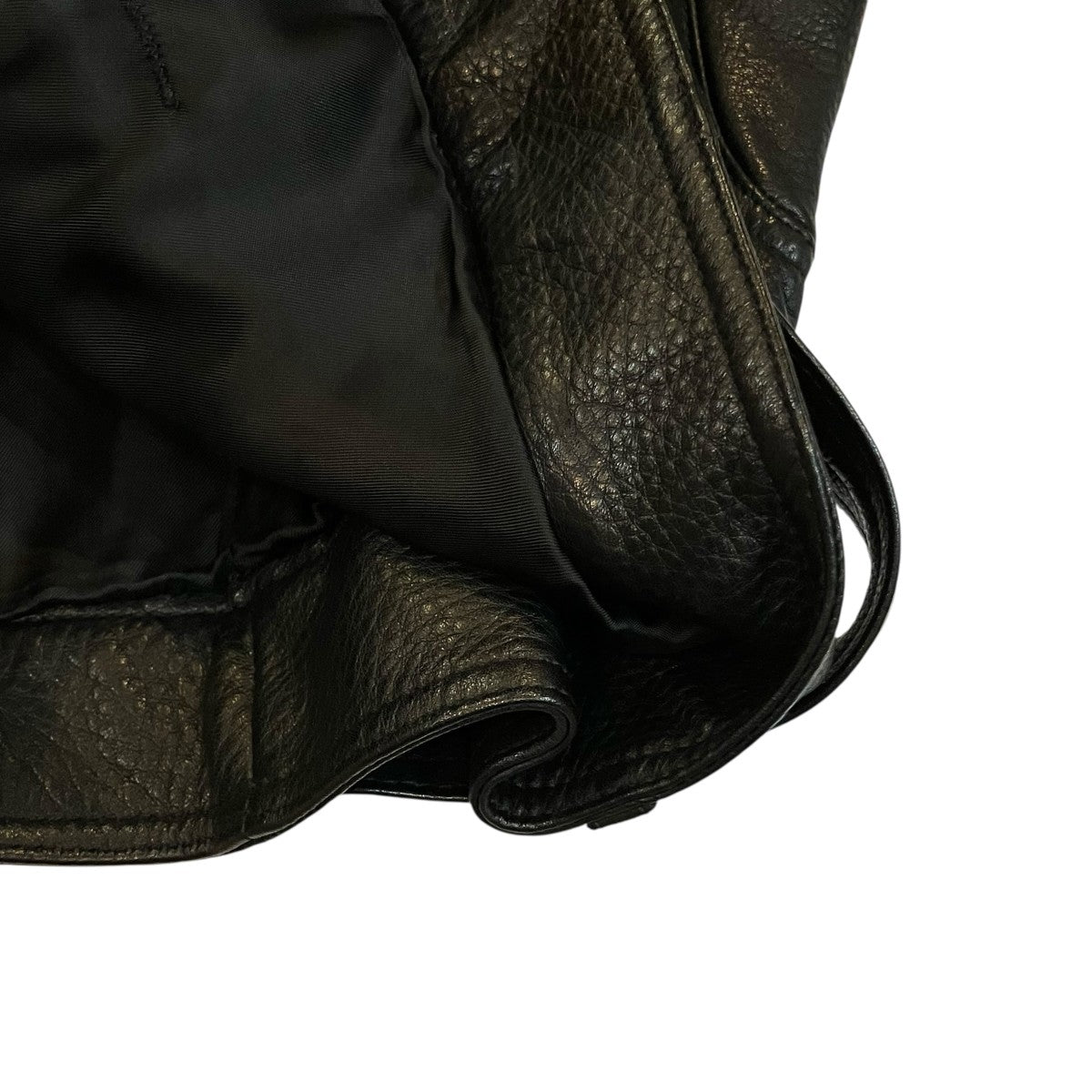 RICK OWENS 「LUKE STOOGES JACKET」レザーダブルライダースジャケットRU21S6771 LC 古着・中古-5枚目のアイテム画像