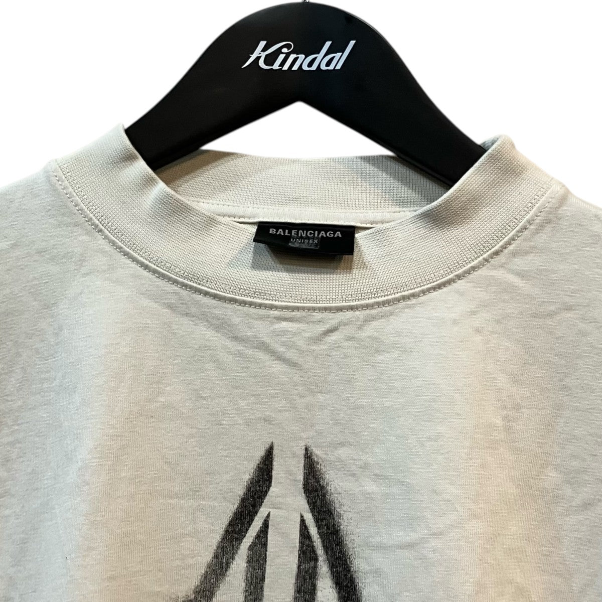 BALENCIAGA Metal BB メタルBB汚れ加工プリントTシャツ 古着・中古-3枚目のアイテム画像