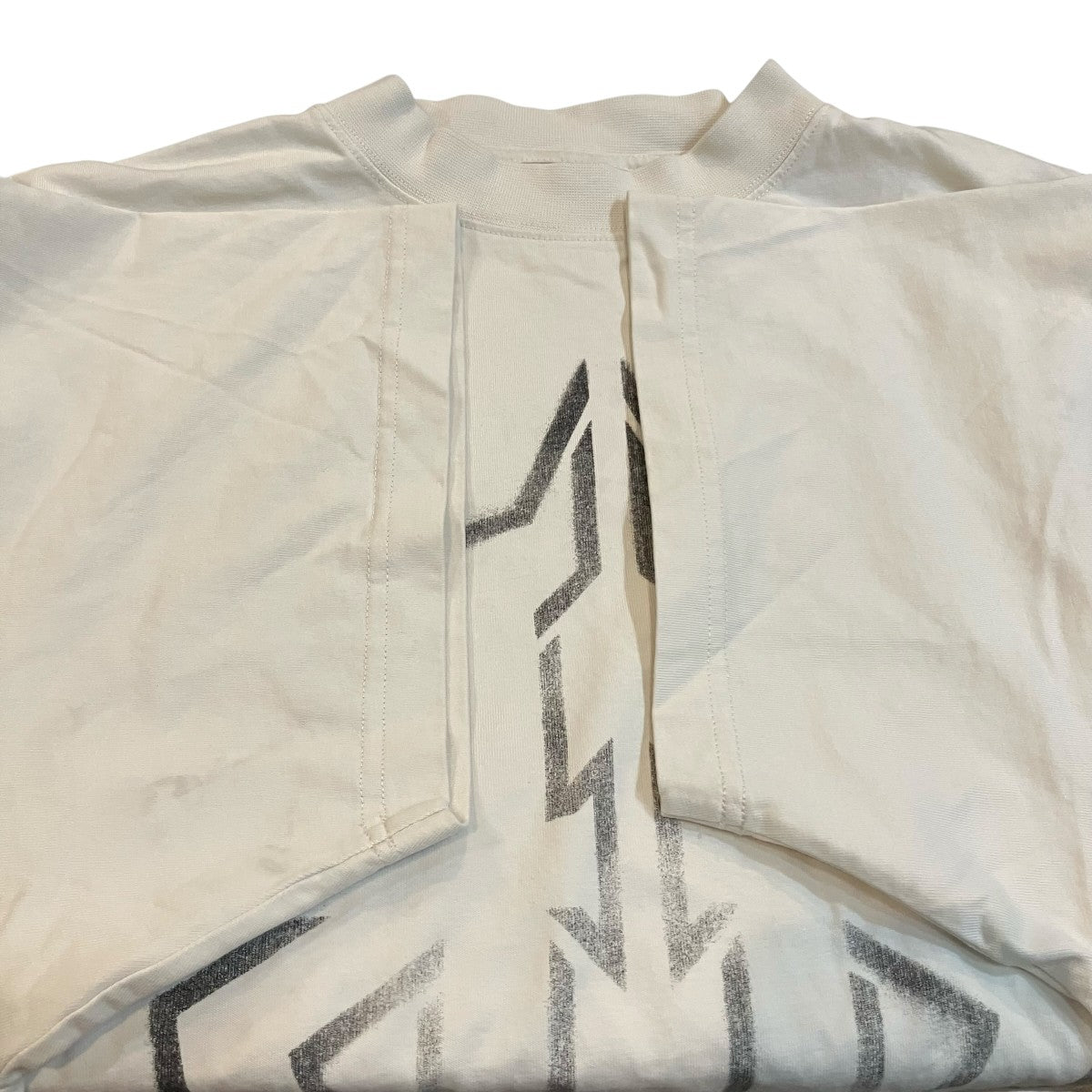 BALENCIAGA Metal BB メタルBB汚れ加工プリントTシャツ 古着・中古-4枚目のアイテム画像