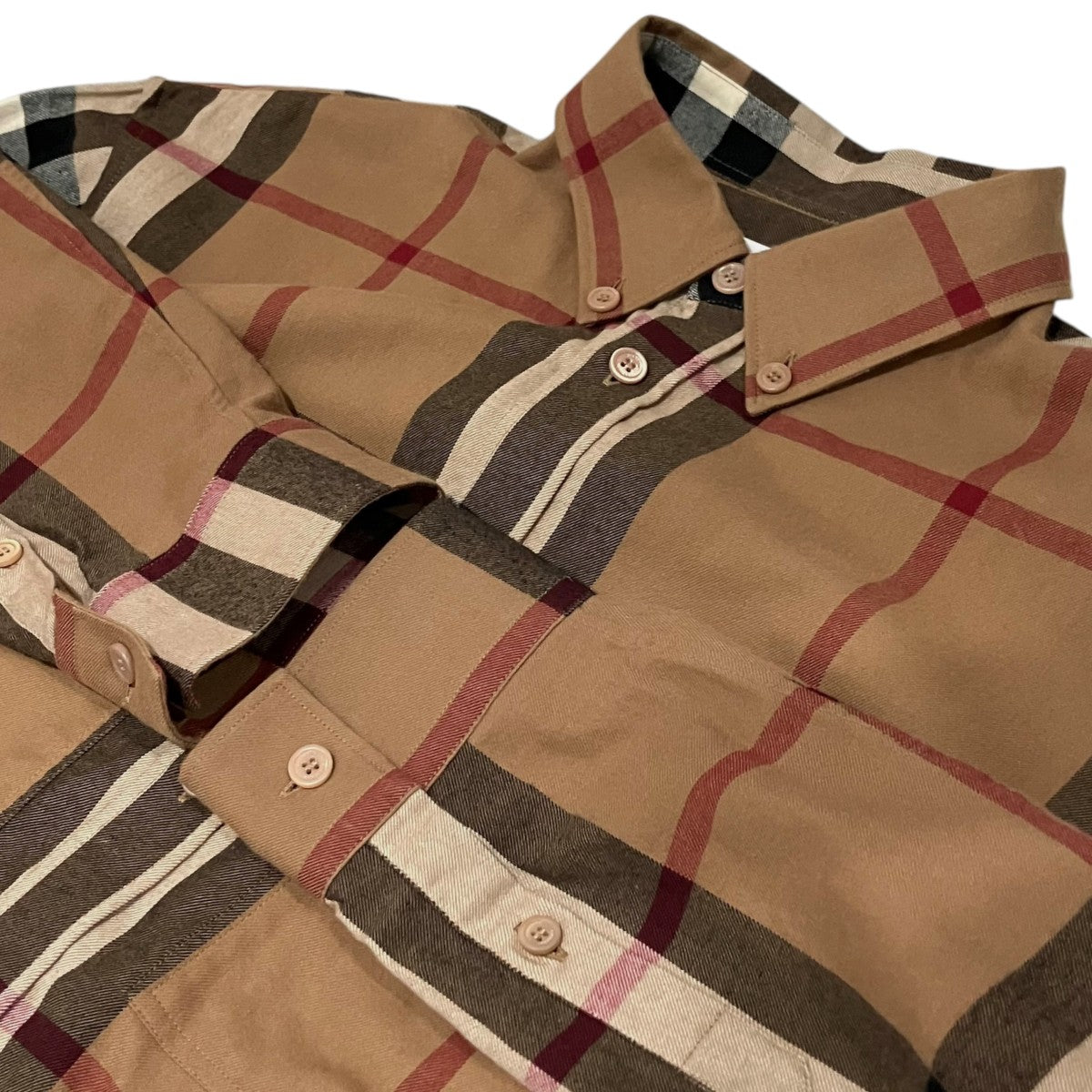 BURBERRY チェックシャツ 古着・中古-5枚目のアイテム画像