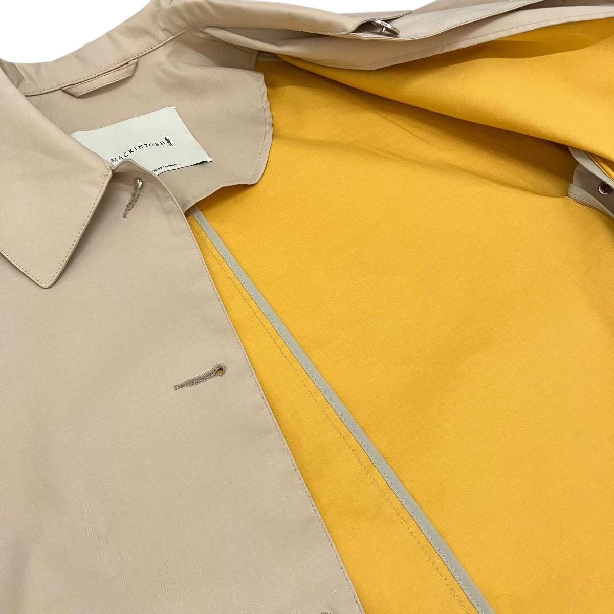 【yamayama 】mackintosh マッキントッシュ　ベージュ MACKINTOSH(マッキントッシュ) ゴム引きコート ベージュ サイズ 6