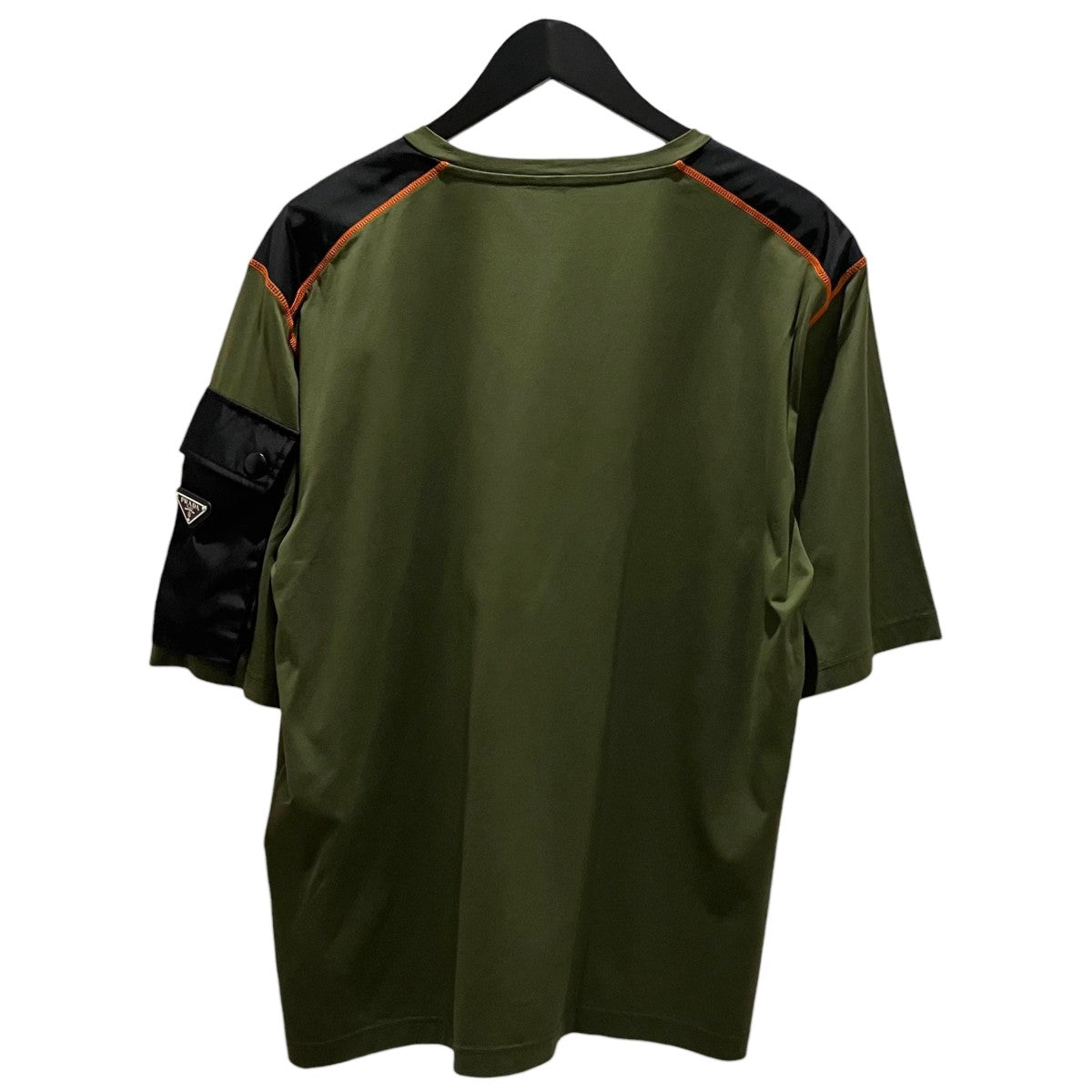 PRADA トライアングルプレートTシャツUJN774 古着・中古-2枚目のアイテム画像