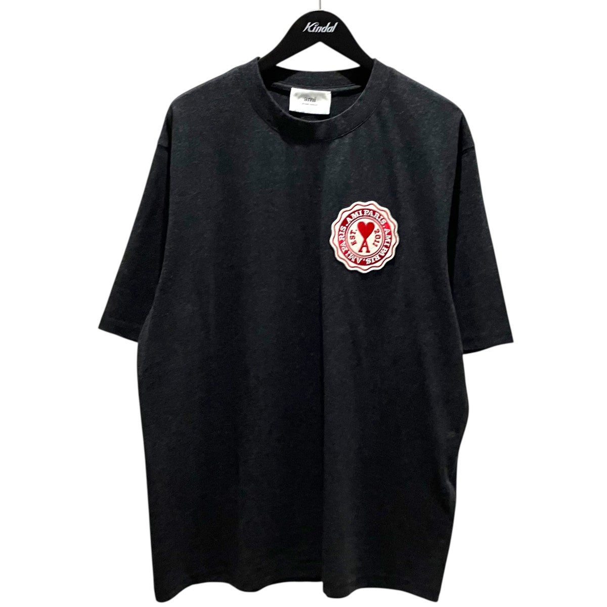 AMI PARIS ワッペンTシャツUTS011.717 古着・中古-1枚目のアイテム画像