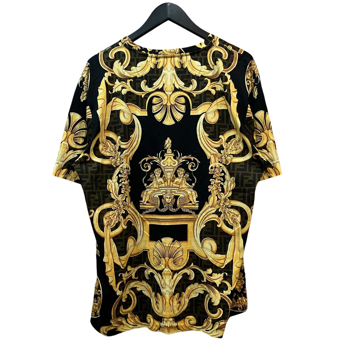 FENDI×VERSACE ズッカ柄TシャツFY0936 AKDZ 古着・中古-2枚目のアイテム画像