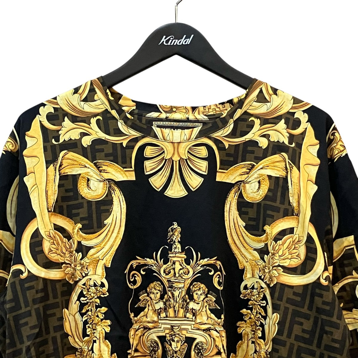 FENDI×VERSACE ズッカ柄TシャツFY0936 AKDZ 古着・中古-3枚目のアイテム画像
