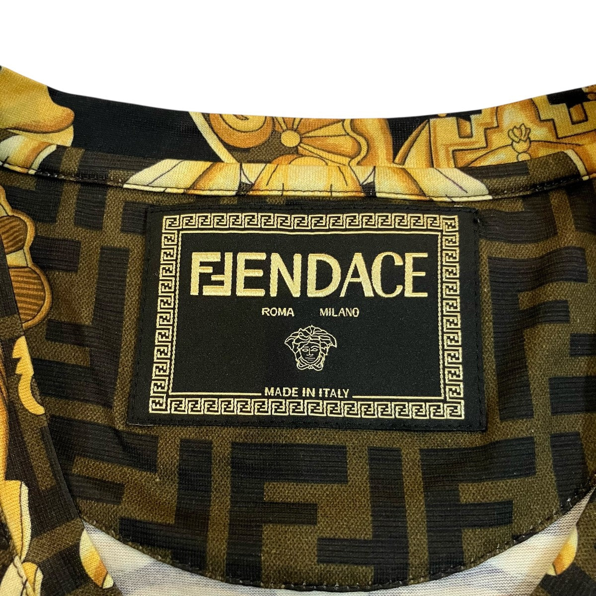 FENDI×VERSACE ズッカ柄TシャツFY0936 AKDZ 古着・中古-5枚目のアイテム画像