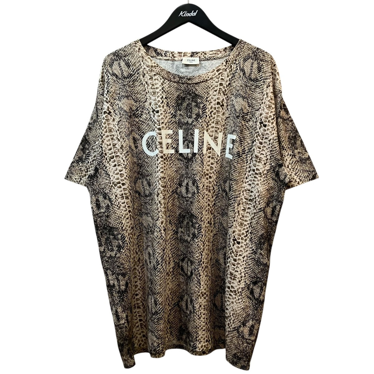 CELINE サーペントパイソンプリントTシャツ2X681307H 古着・中古-1枚目のアイテム画像