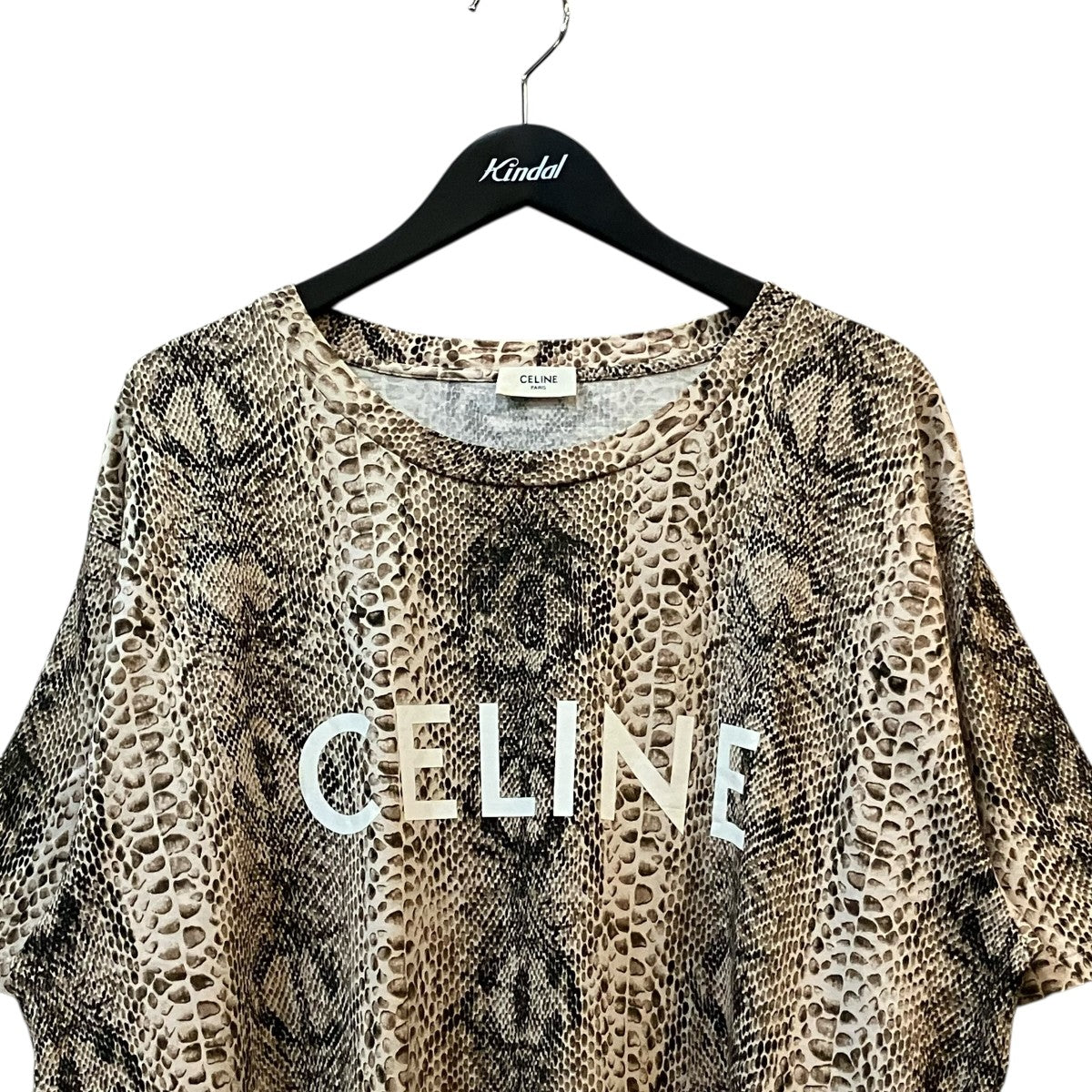 CELINE サーペントパイソンプリントTシャツ2X681307H 古着・中古-3枚目のアイテム画像