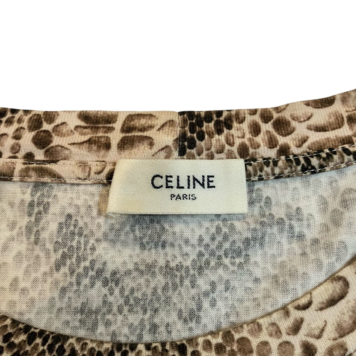 CELINE サーペントパイソンプリントTシャツ2X681307H 古着・中古-5枚目のアイテム画像