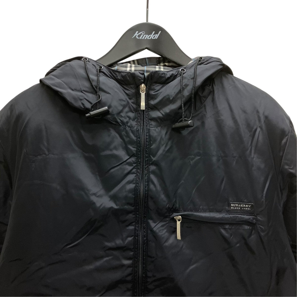 BURBERRY BLACK LABEL フーデッドダウンジャケット 古着・中古-3枚目のアイテム画像