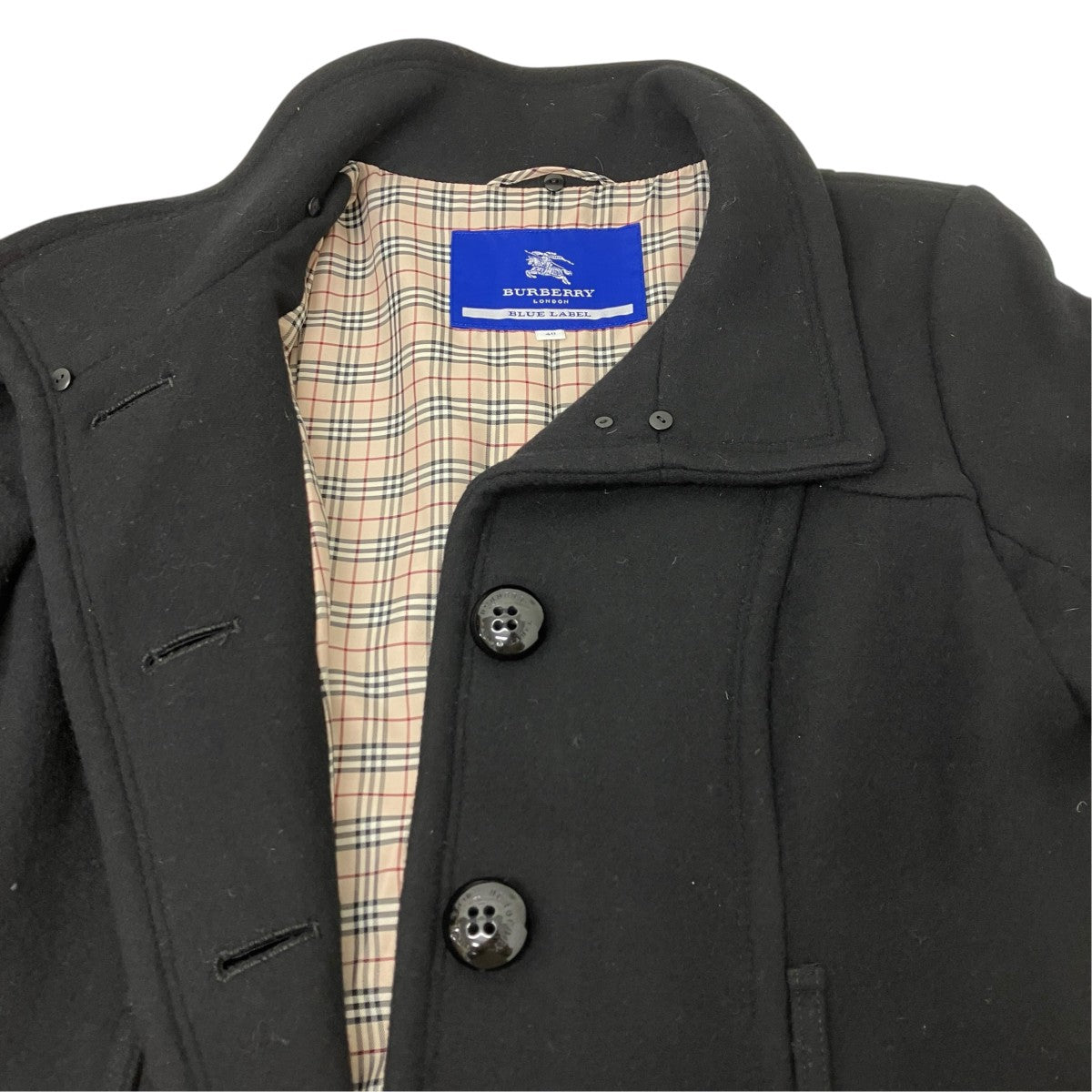 BURBERRY BLUE LABEL ウールコート 古着・中古-4枚目のアイテム画像