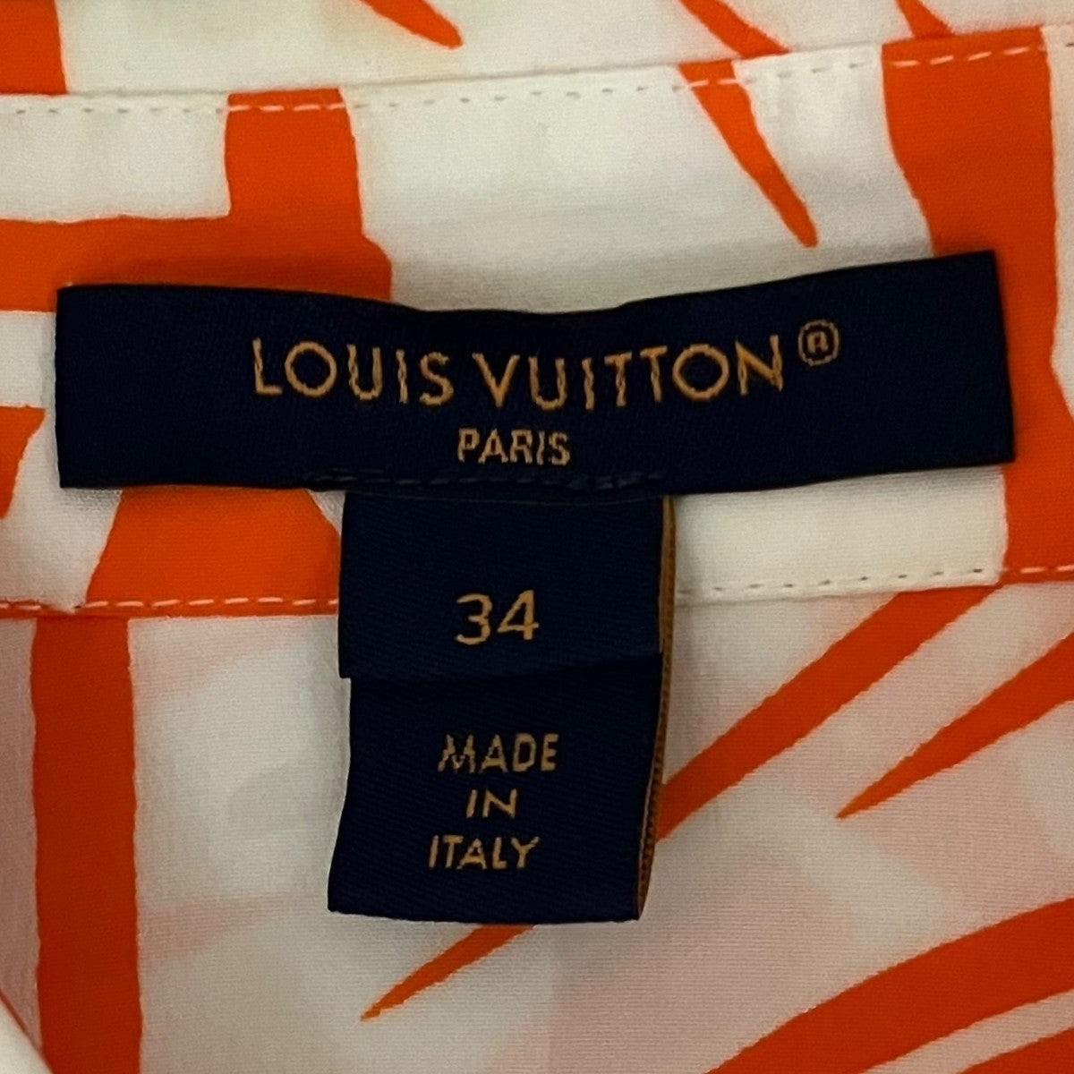 LOUIS VUITTON パームプリントシルクシャツRW222WW LSU FRBL33 古着・中古-7枚目のアイテム画像