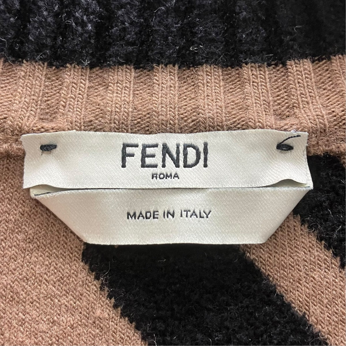 FENDI ズッカ柄ニット 古着・中古-5枚目のアイテム画像