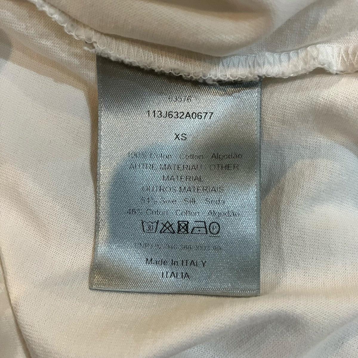 DIOR 裾オブリーク柄切替Tシャツ113J632A0677 古着・中古-6枚目のアイテム画像