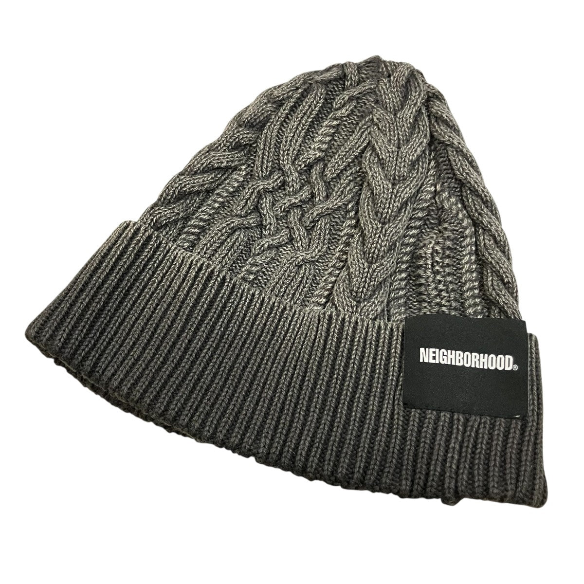 NEIGHBORHOOD 「WASHED CABLE BEANIE」ウオッシュドケーブル編みニットキャップ24213NH-HT01 古着・中古-1枚目のアイテム画像