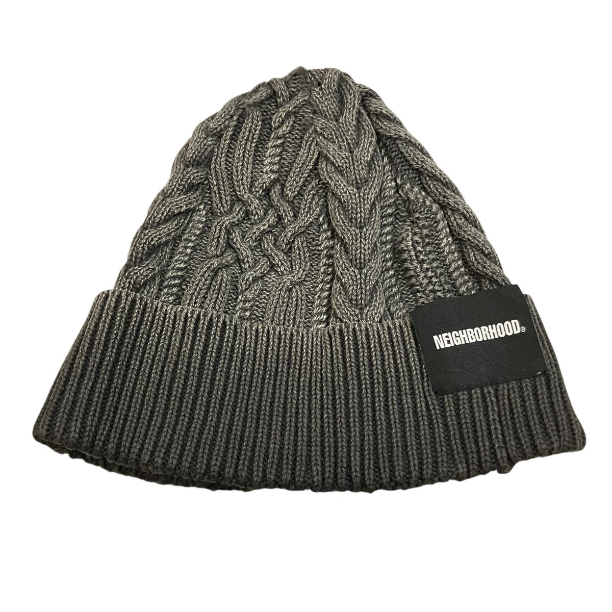 NEIGHBORHOOD 「WASHED CABLE BEANIE」ウオッシュドケーブル編みニットキャップ24213NH-HT01 古着・中古-2枚目のアイテム画像