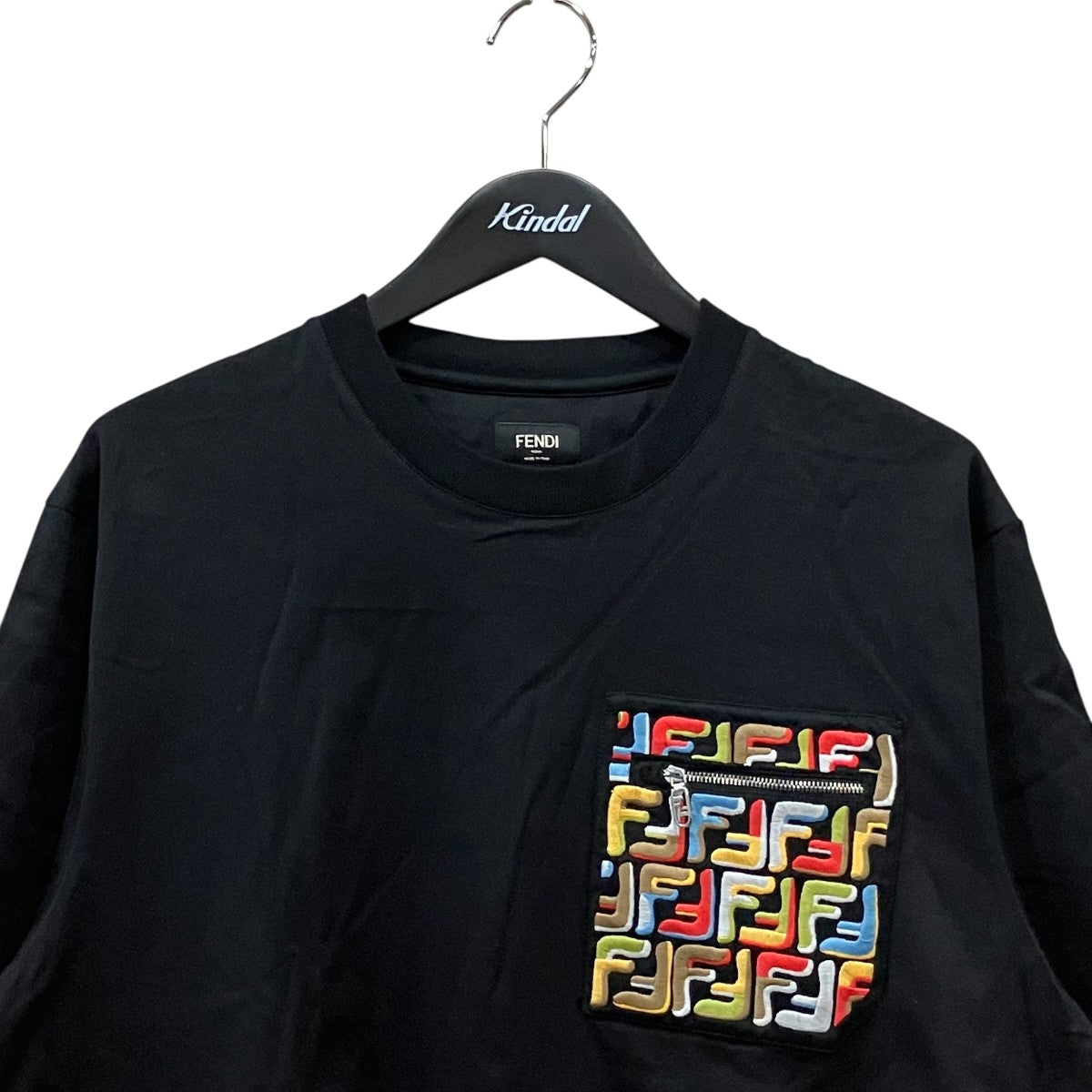 FENDI 刺繍ジップポケットTシャツFY1257 古着・中古-3枚目のアイテム画像