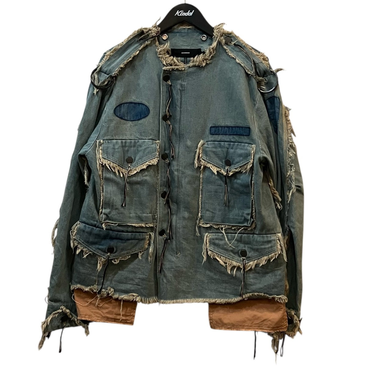 Slash Seam Chore Jacket From Coal Mine DUSTデザインデニムジャケット