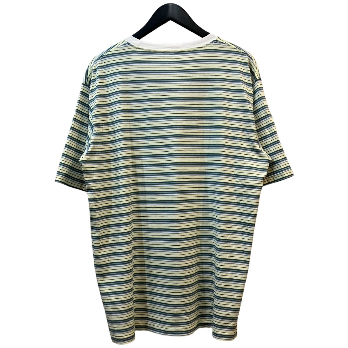 AURALEE 24SS「HARD TWIST COTTON BORDER TEE」ボーダーTシャツA24ST02BR 古着・中古-2枚目のアイテム画像