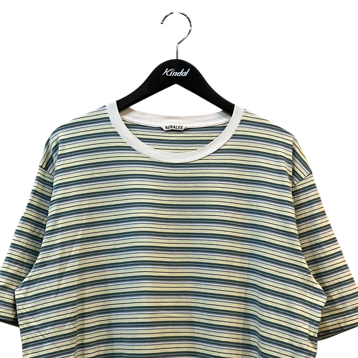 AURALEE 24SS「HARD TWIST COTTON BORDER TEE」ボーダーTシャツA24ST02BR 古着・中古-3枚目のアイテム画像