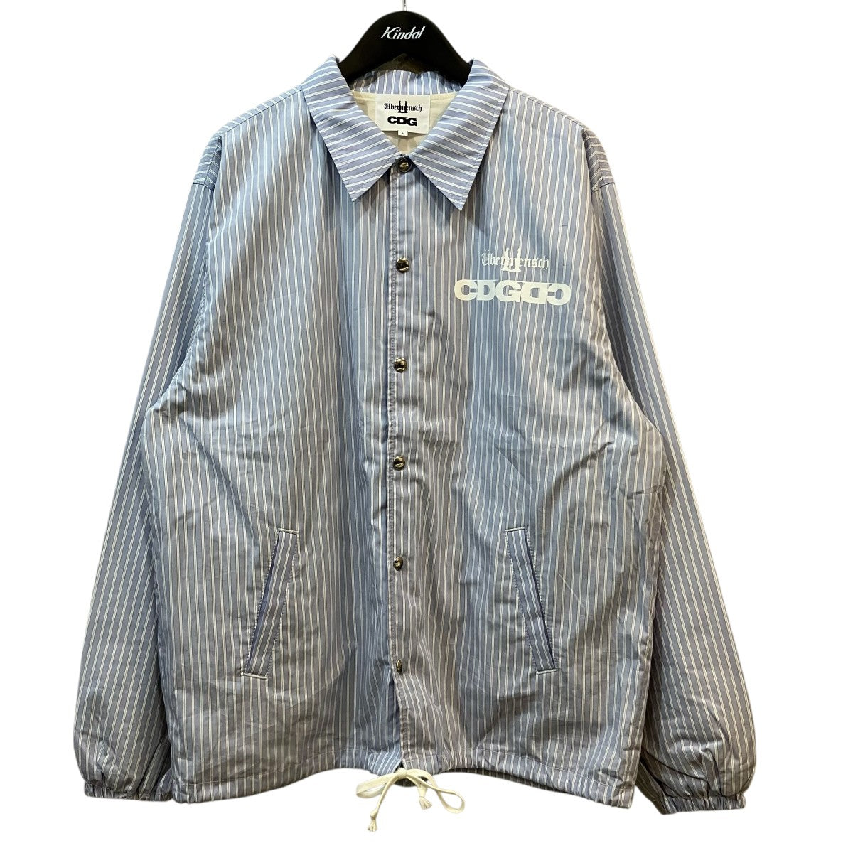 CDG×G-DRAGON 「CLASSIC COACH JACKET」ストライプコーチジャケットSP J002 古着・中古-1枚目のアイテム画像