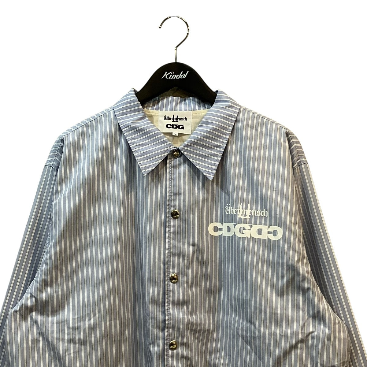 CDG×G-DRAGON 「CLASSIC COACH JACKET」ストライプコーチジャケットSP J002 古着・中古-3枚目のアイテム画像