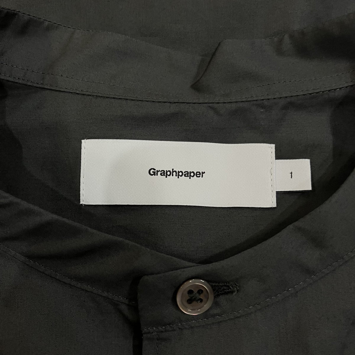 Graphpaper バンドカラーシャツGM542-50019B 古着・中古-5枚目のアイテム画像