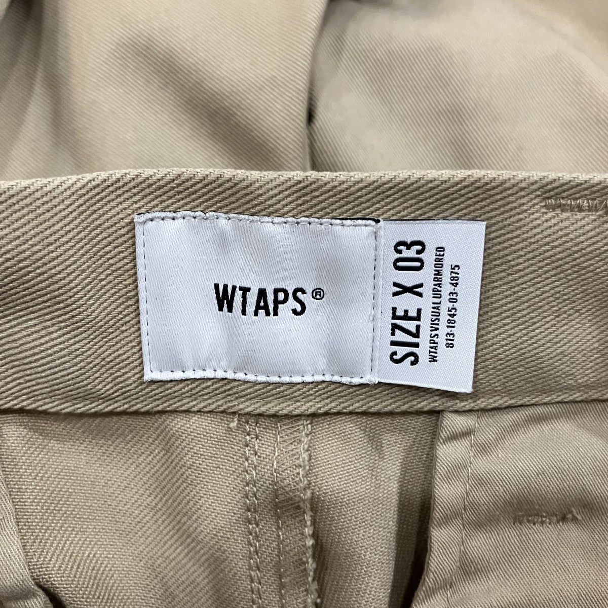 WTAPS 「CREASE TROUSERS COPO．TWIL」ワークパンツ221BRDT-PTM05 古着・中古-5枚目のアイテム画像