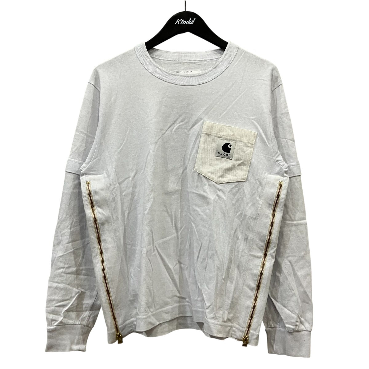 sacai×CarHartt ロングスリーブTシャツ24-0726S 古着・中古-1枚目のアイテム画像