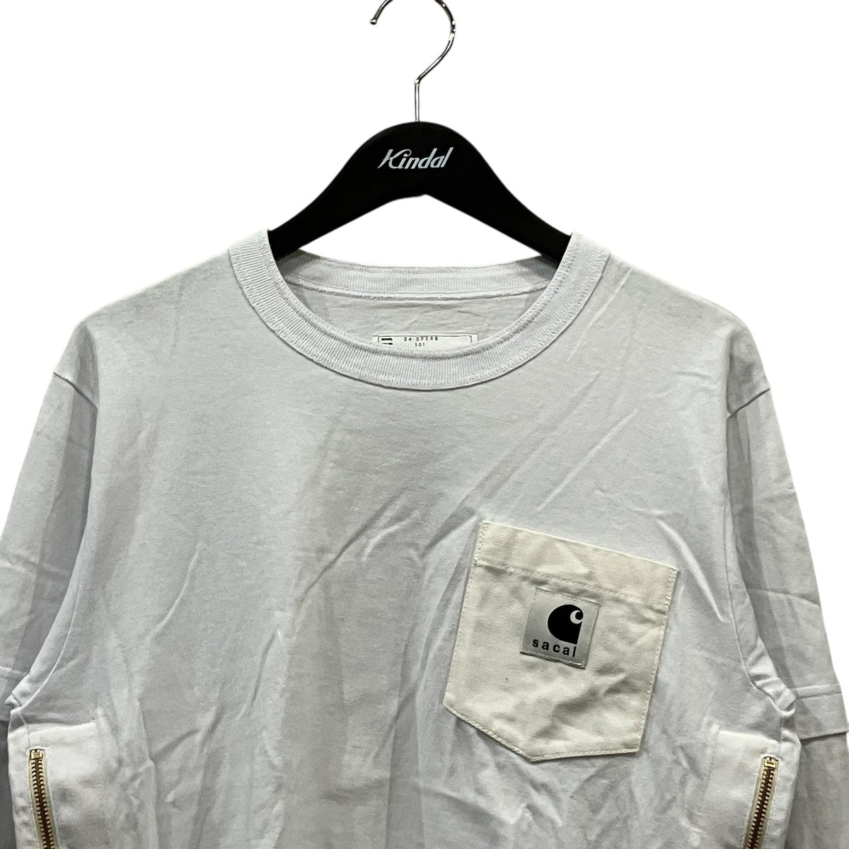 sacai×CarHartt ロングスリーブTシャツ24-0726S 古着・中古-3枚目のアイテム画像