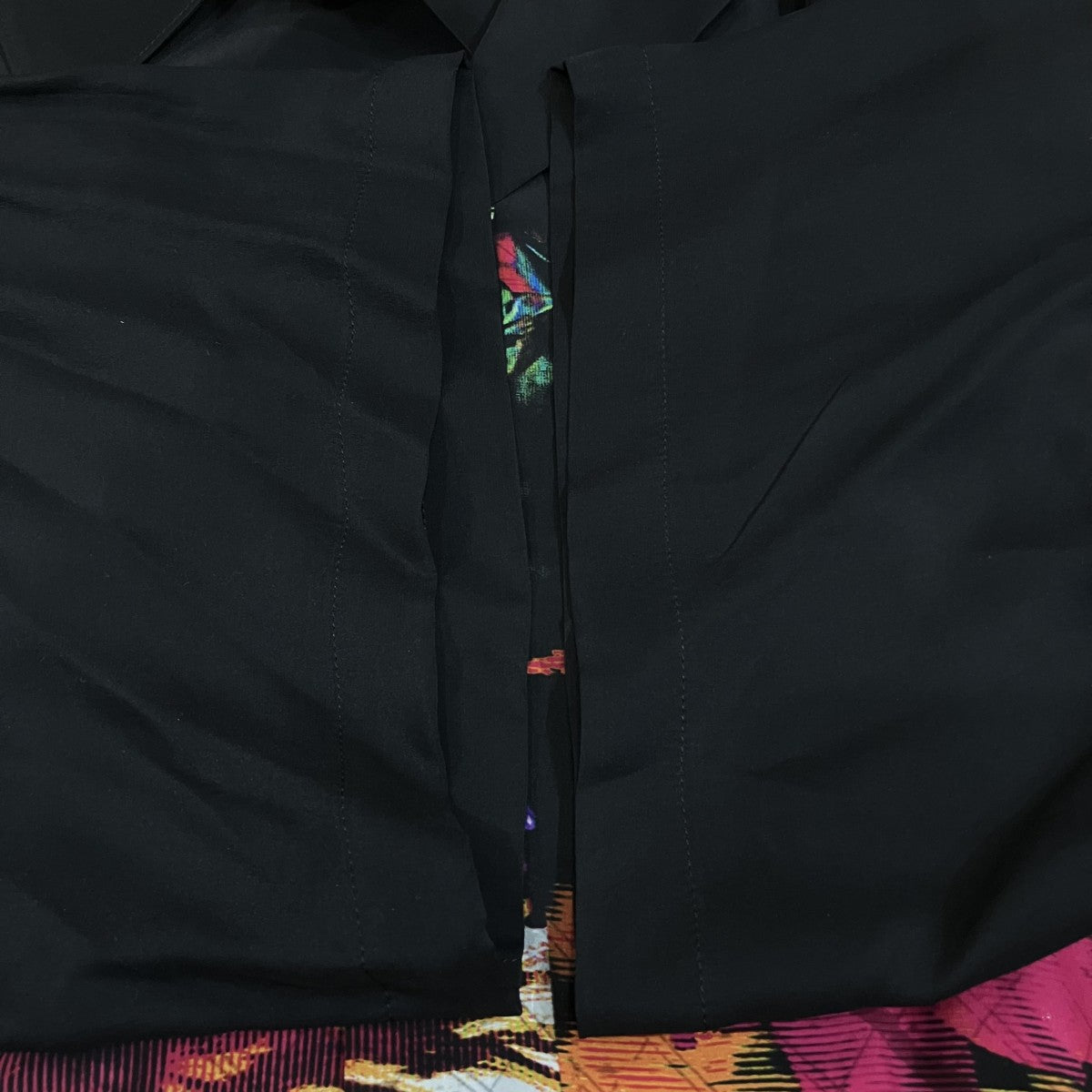 Yohji Yamamoto pour homme オープンカラーシルクロングシャツHG B27 404 古着・中古-4枚目のアイテム画像