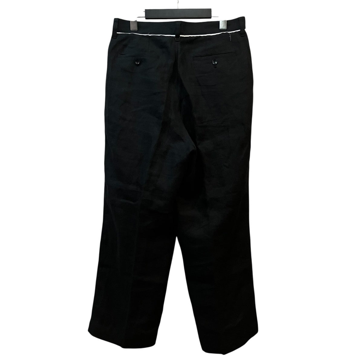 25AW「BRUSHED LINEN CUT-OFF PANTS」ファブリック2タックワイドパンツUE 252004