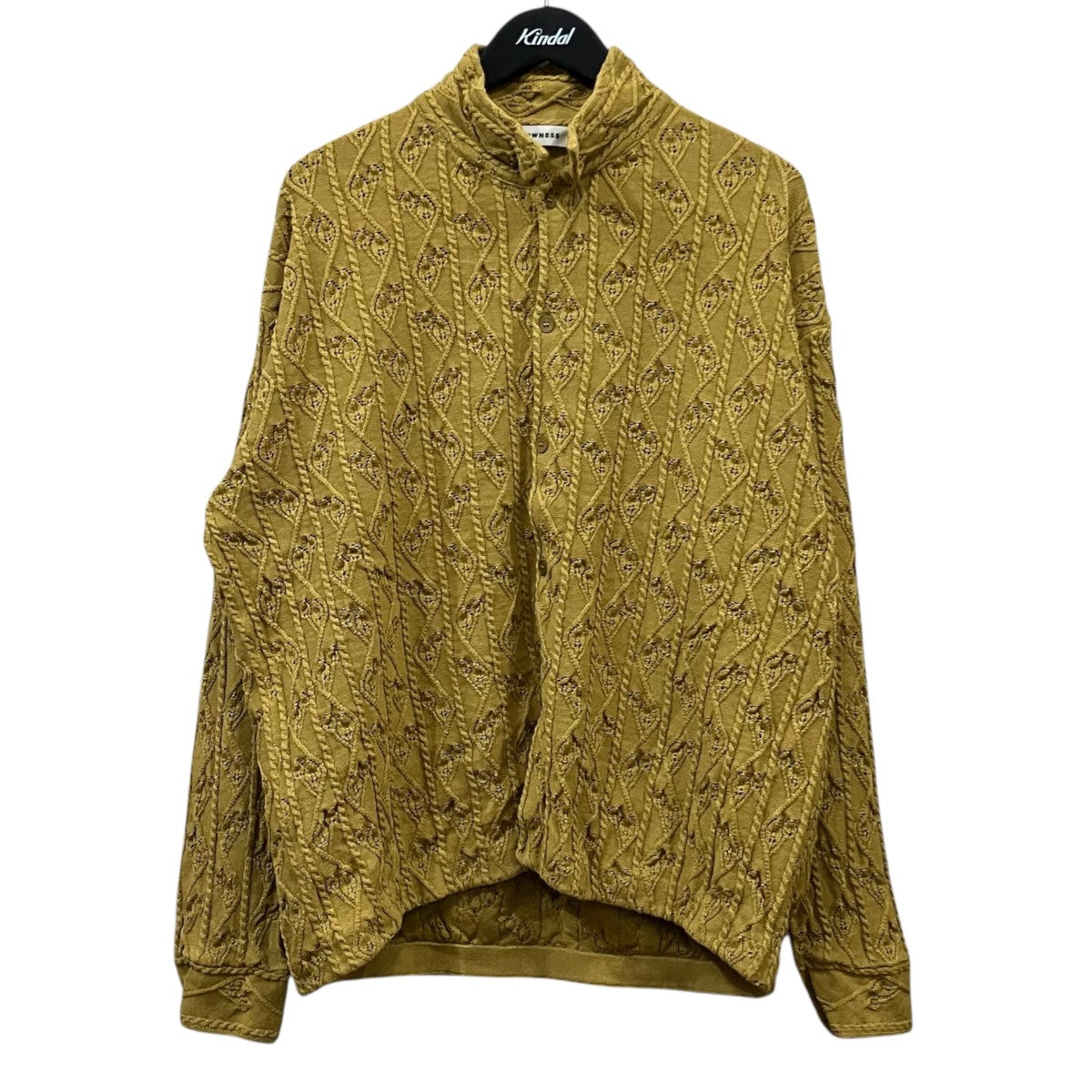 OWNESS クリスピー リーフ ニット シャツ 古着・中古-1枚目のアイテム画像
