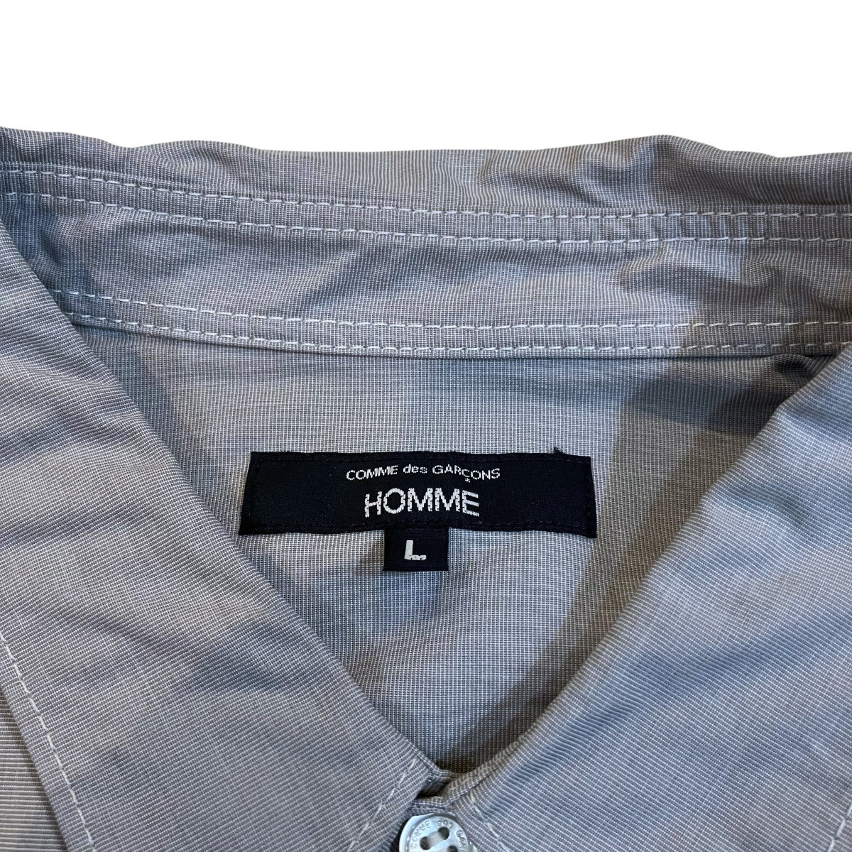 COMME des GARCONS HOMME 26SSストライプMIX シャツHQ B006 古着・中古-5枚目のアイテム画像