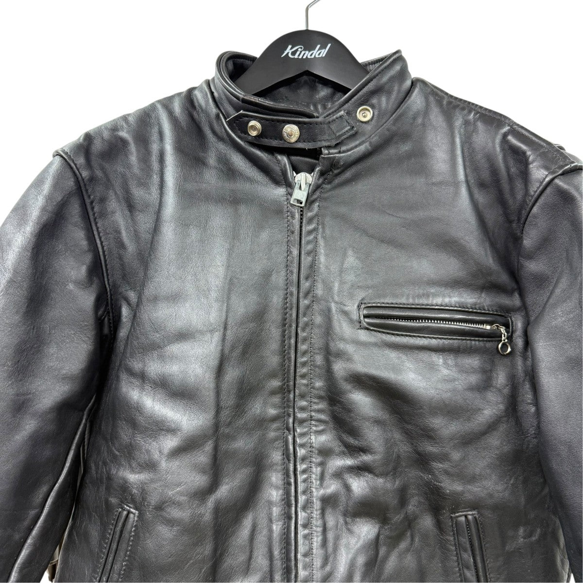 Schott(ショット) ライナー付きシングルライダースジャケット ブラック