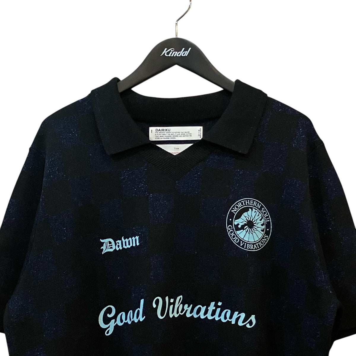 DAIRIKU 「Lame Soccer Uniform Knit Pullover」サッカーユニフォームニットポロシャツ23AW K 9 古着・中古-3枚目のアイテム画像